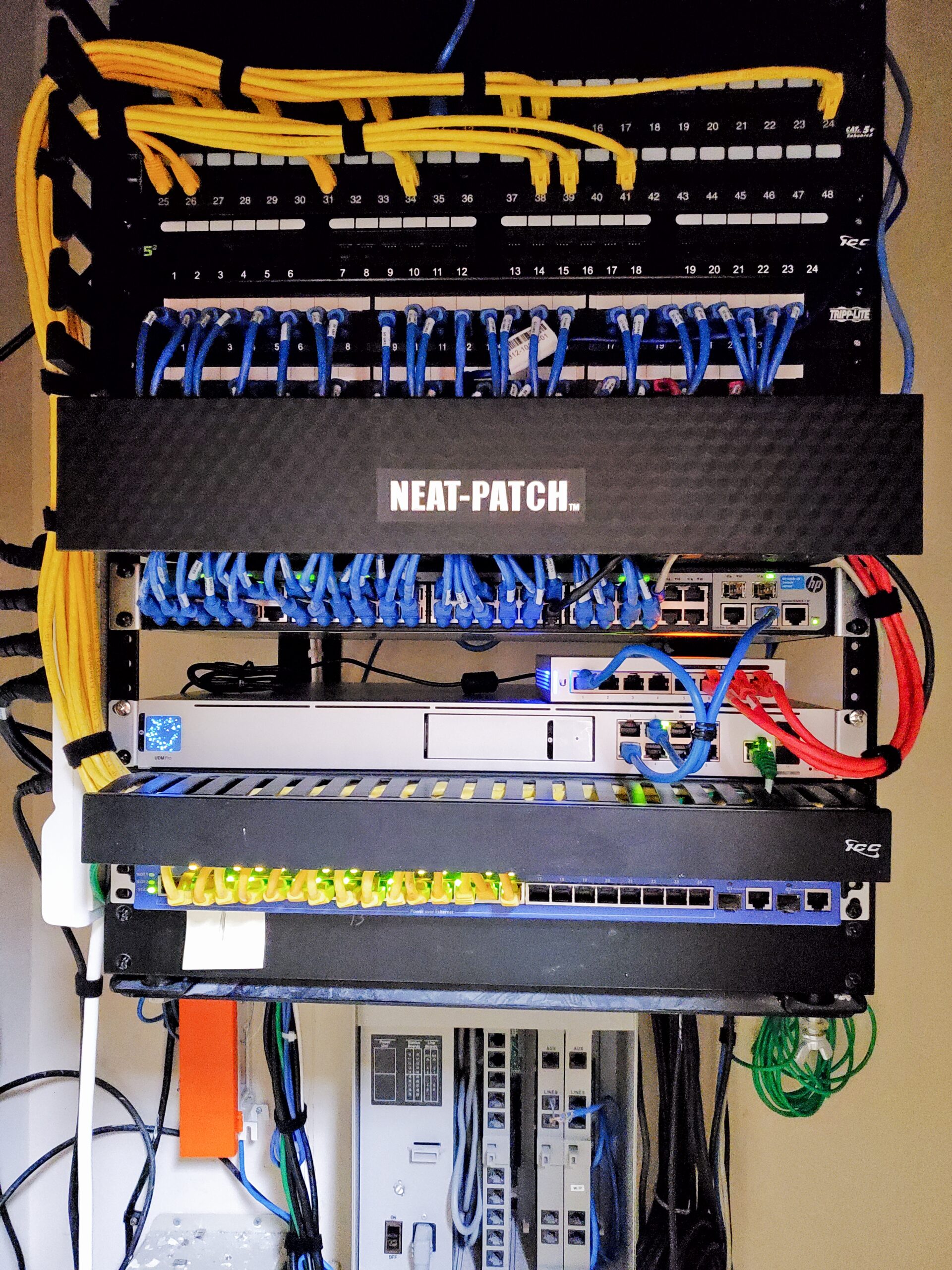 Network Rack Cable management