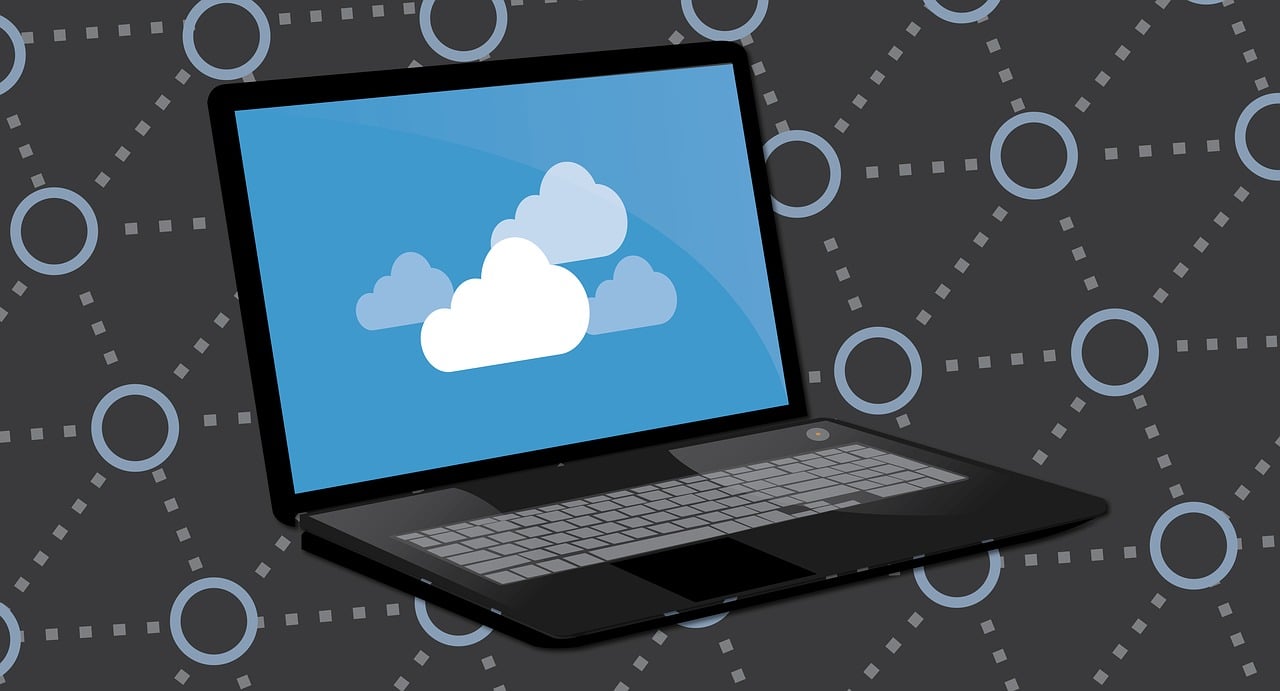 Free cloud computer backup illustration